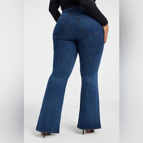 Good American Good Legs Flare Jeans Size 22 NWT Brand New Baggy Wide Leg - Picture 4 of 11